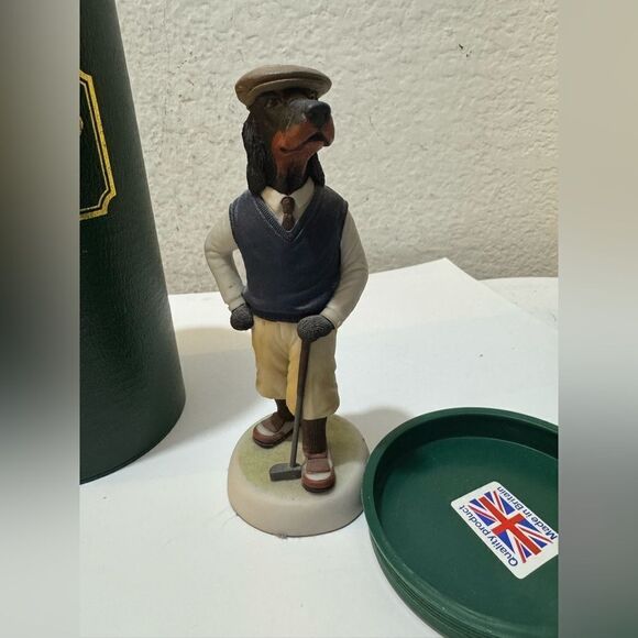 Robert Harrop Boxer Dog Golf  Figurine 5.5”England with case - Picture 8 of 8